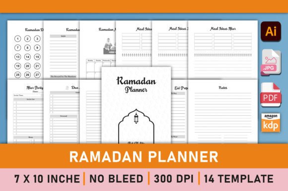 Download Editable Ramadan Planner for KDP - Premium Resources