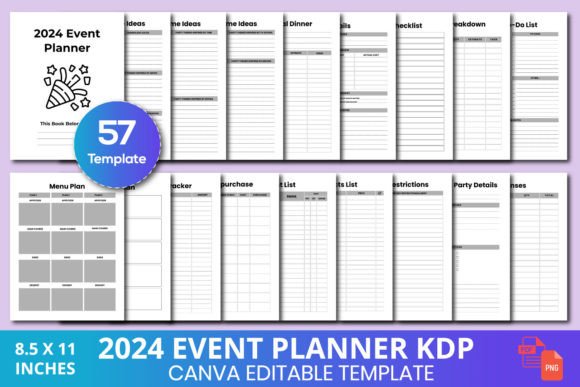 Download 2024 Event Planner KDP - Premium Resources