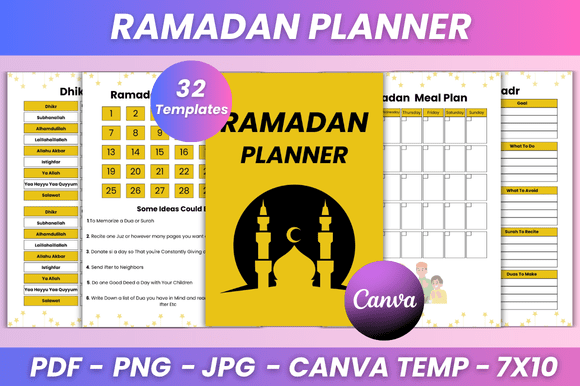 Download Ramadan Planner Kdp Interior - Premium Bundle