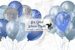 Download Blue Glitter Balloons Clipart - Glitter balloons Collection
