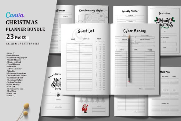 Download Printable Christmas Planner Bundle - Premium Resources
